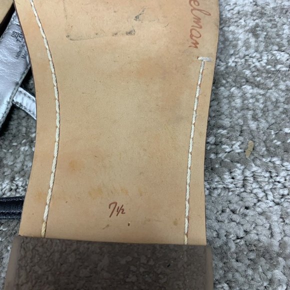 Women's Sam Edelman Gigi Colorful Leather Ankle T-strap Thong Sandals Size 7.5 - Picture 6 of 6